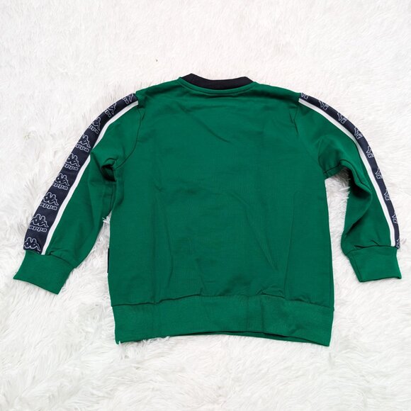Kappa Unisex Crew Neck Green Pullover Loopknit with long sleeve Sweatshirt NWOT - Picture 7 of 9